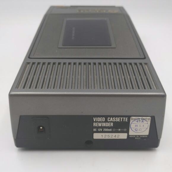 Kinyo Super Slim M-63V VHS Video Cassette VHS Rewinder Vintage Gray Tested Works - Picture 4 of 5
